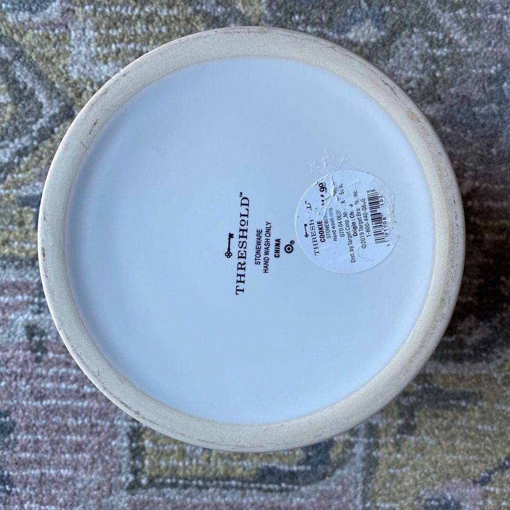 Threshold Stoneware Hand Engraved Thankful Container - Picture 3 of 8